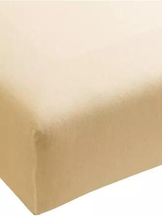 FORMESSE | Jersey-Spannleintuch "Bella Donna" 180/200 cm - 200/220 cm (Weiss) | beige